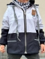 Preview: VB - Ep " Block-Panel #weiss/grau/schwarz Konfetti "  Höhe 1 Meter - SOFTSHELL